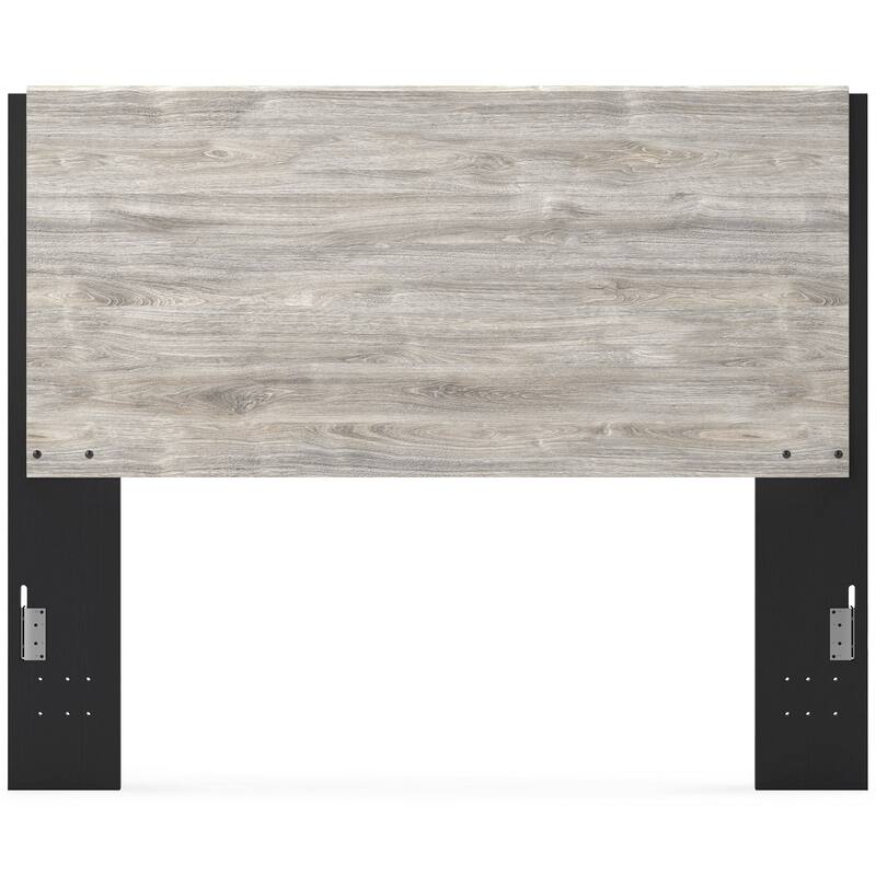 Signature Design by Ashley Vessalli Gray/Black Panel Bed with Extensions