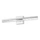 preview thumbnail 59 of 62, JONATHAN Y Baxter 22" 1-Light Modern Contemporary 360-Degree Rotatable Iron/Seeded Acrylic Integrated LED Vanity Light