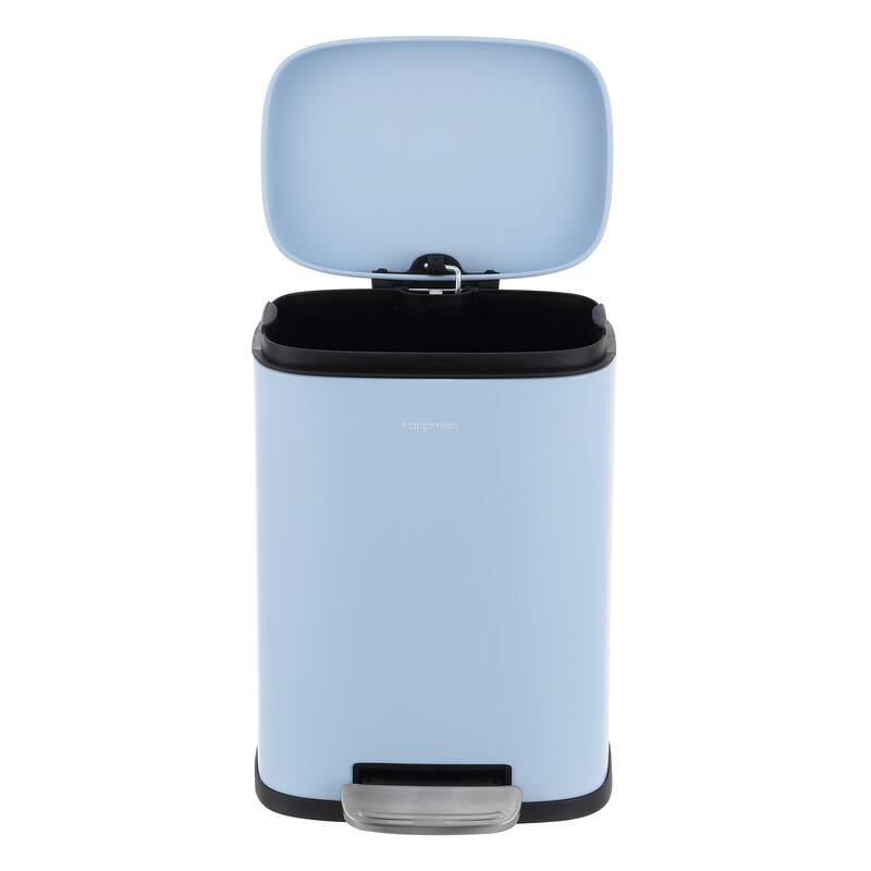 happimess 13-Gallon Trash Can with Soft-Close Lid and FREE Mini Trash Can