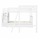 preview thumbnail 21 of 44, Twin over Full L-Shaped Bunk Bed with Ladder, Staircase, and 3 Drawers