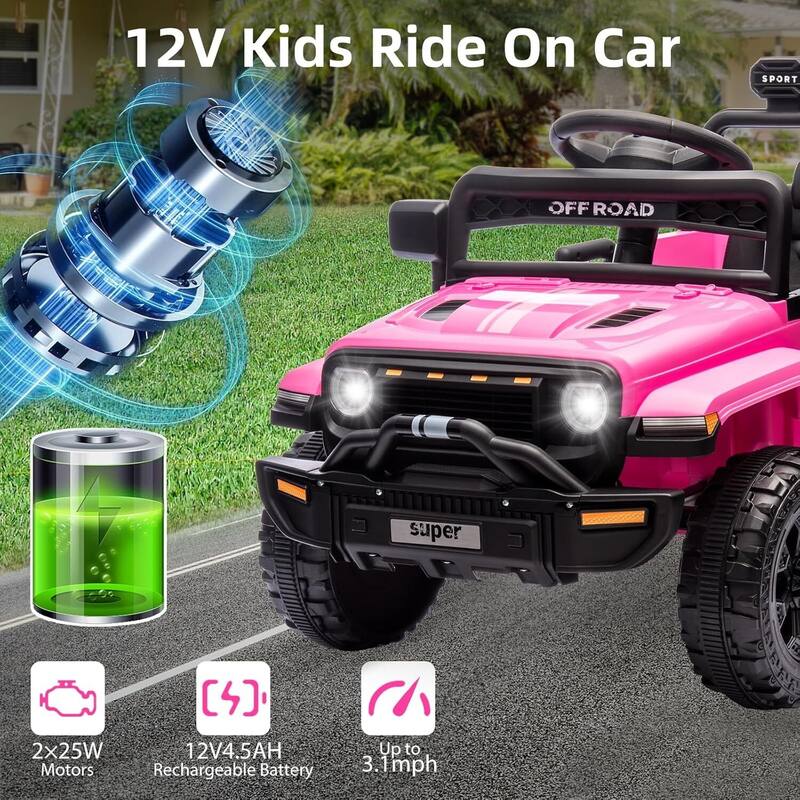 12V Ride On Truck Car