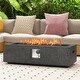 preview thumbnail 3 of 7, 42.5 Inch 50000 BTU Fire Pit Table Set with Stainless Steel Burner - 42.5" x 17.5" x 13" (L x W x H)