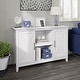 preview thumbnail 37 of 46, Key West Accent Cabinet with Doors by Bush Furniture Pure White Oak