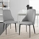 preview thumbnail 17 of 55, Modern PU Leather Upholstered Dining Chair Set - 17.72" x 17.32" x 35.63"(L x W x H)