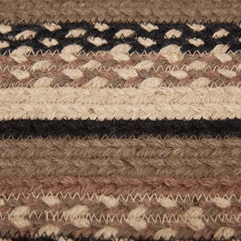 Sawyer Mill Charcoal Jute Rug Oval w/ Pad 20x30