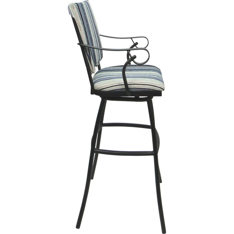 Set of 3 Outdoor Indoor Bar Stool Counter Extra Tall - Jenna PB Arms