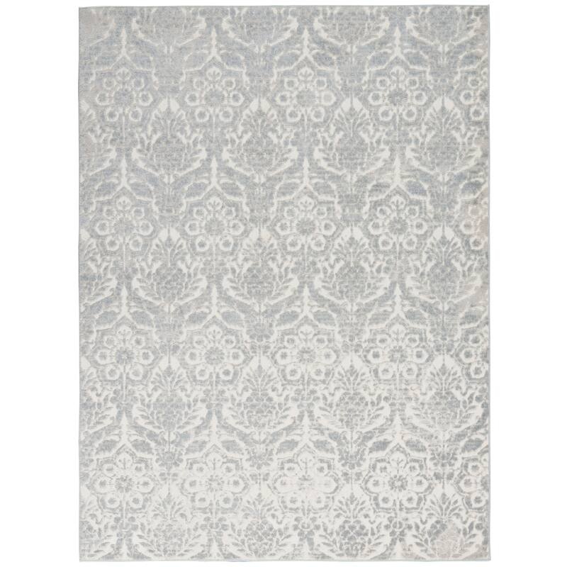 Sahara Transitional Area Rug - 3' 10" x 5' 10" - Ivory/Silver - Rectangle