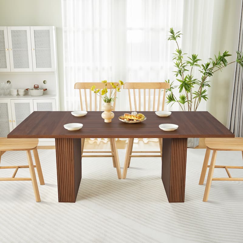 78-inch Wooden Rectangular Dining Table