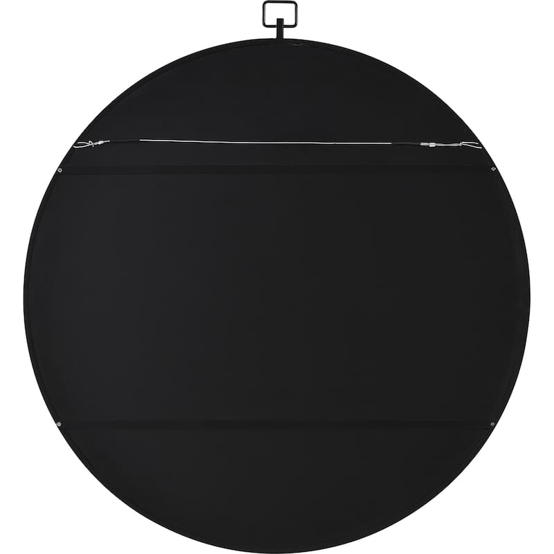 Renwil Rayden 38.5" Tall Round Wall Mirror, Black