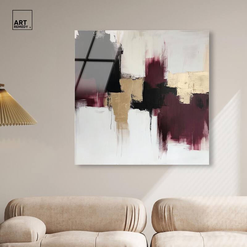 Golden Dusk III Acrylic by Art Remedy, Ready to Hang