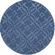 preview thumbnail 9 of 30, Hand-Loomed Ledo Wool Rug - 9' 9" x 9' 9" Blue