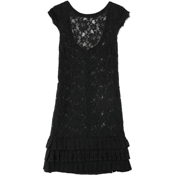 knee length dresses for ladies Jessica Simpson 2.0 Bias Dress in Black main image 1