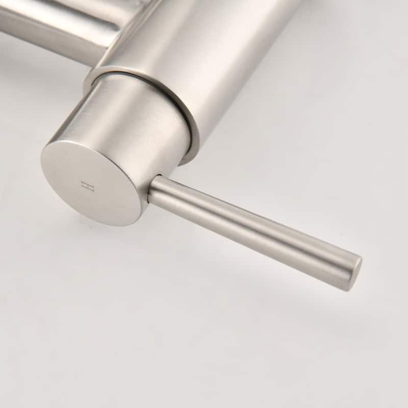 Double Handle Bridge Kitchen Faucet with Side Spray