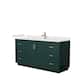 Option Green, Nickel Trim, White Quartz Top