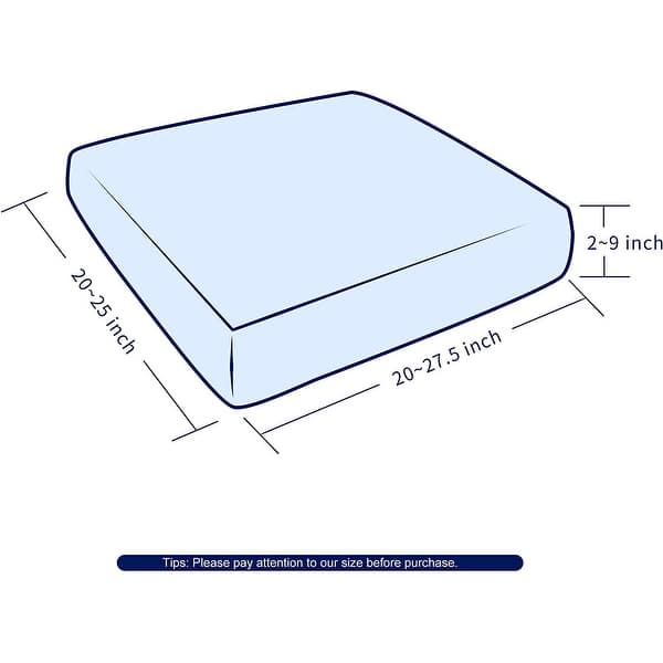 dimension image slide 1 of 2, Subrtex Stretch Armchair Cushion Cover Textured Grid Furniture Covers