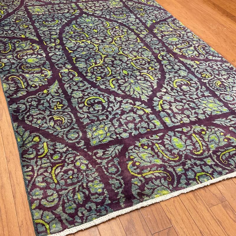 HERAT ORIENTAL Handmade Kirman Wool Rug - 4' x 6'