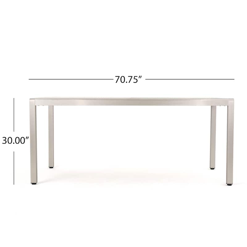Cape Coral Outdoor 7-piece Aluminum Dining Set by Christopher Knight Home