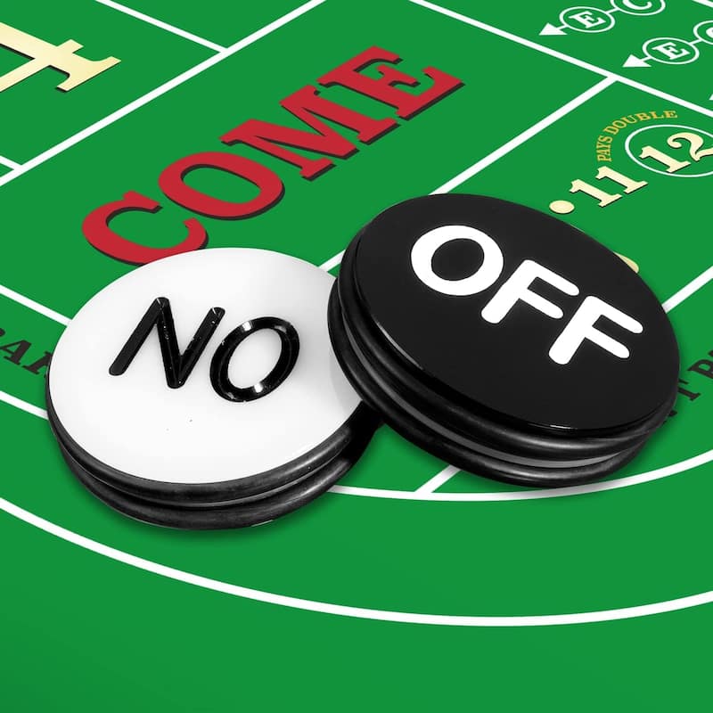 GSE™ 3" Casino Craps ON/Off Puck. Double-Sided Acrylic Craps Button