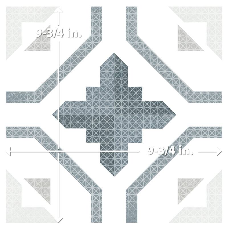 Merola Tile Prisma Anthracite 9-3/4" x 9-3/4" Porcelain Floor and Wall Tile