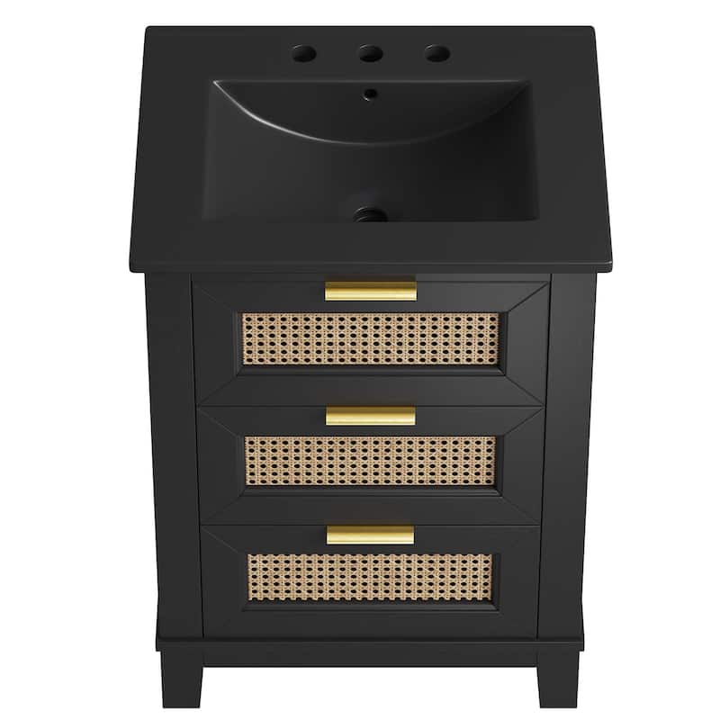 Dixie 24" Solid Wood Bathroom Vanity Cabinet