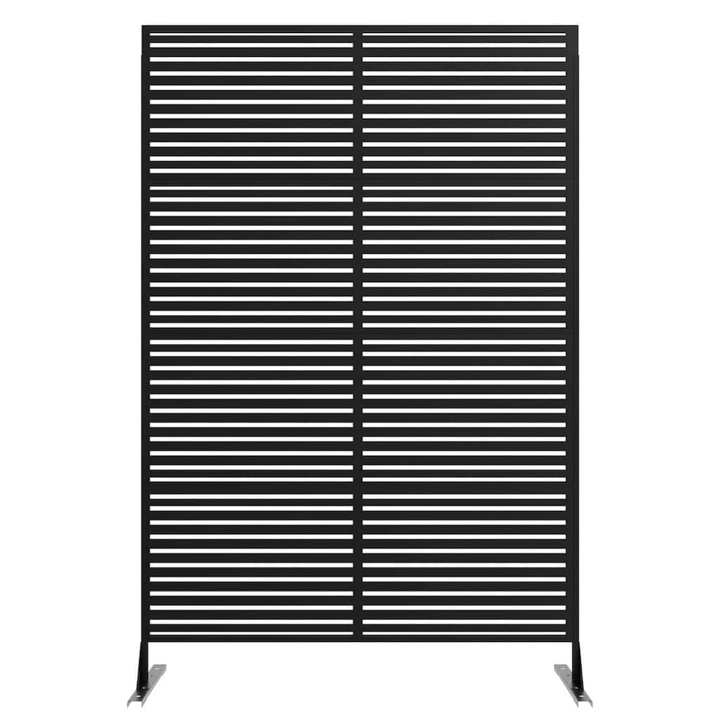 72 in Freestanding Decorative Metal Garden Fence, Privacy Screen Panel, 1 PC