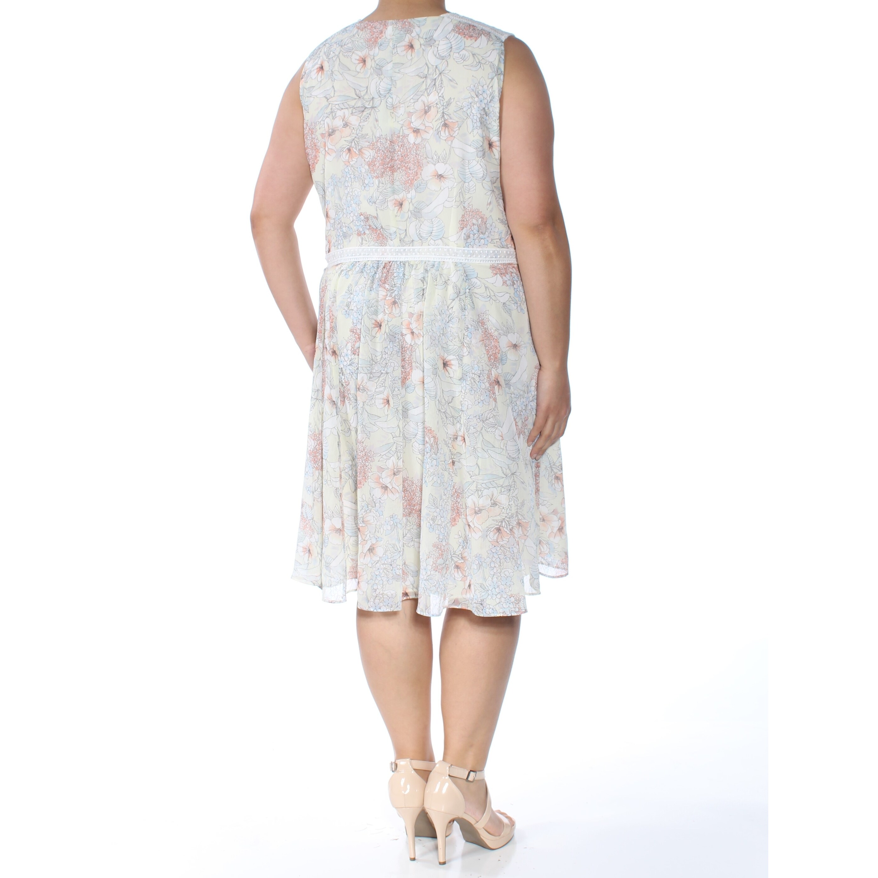 green knee length dresses
