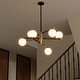 preview thumbnail 14 of 31, Modern 6-Light Dimmable Sputnik Bubble Chandelier for Dining Room