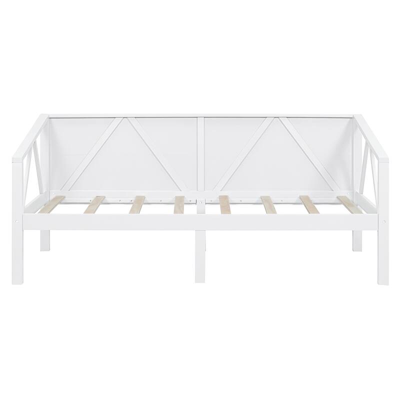 Twin/Full Size Daybed with Solid Wood Frame and Storage - Versatile Sofa and Bed for Small Spaces