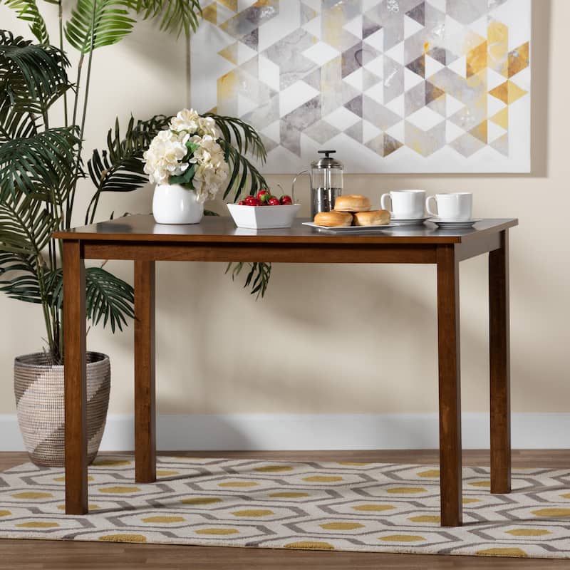 Eveline Modern Brown Finished Wood 43-Inch Dining Table
