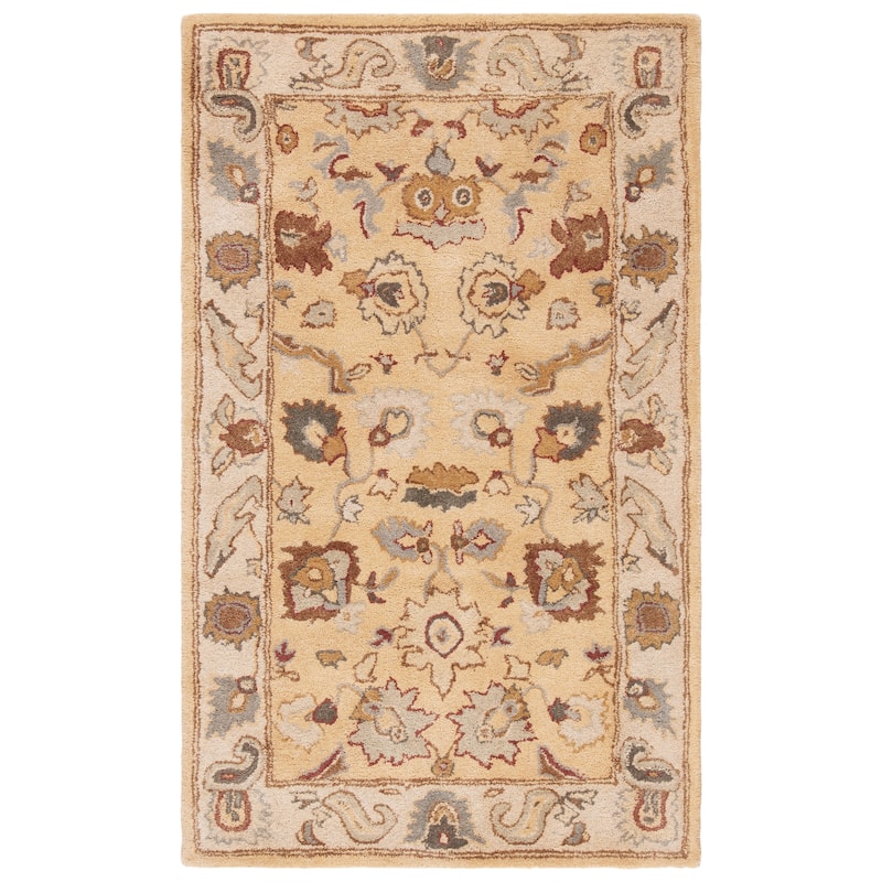 SAFAVIEH Handmade Bergama Milovanka Oriental Hand-spun Wool Rug