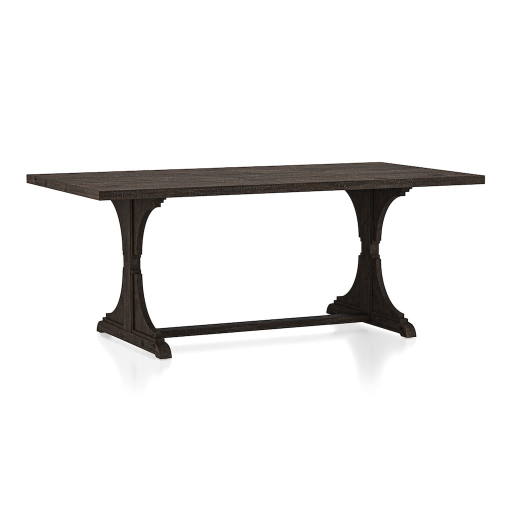 Furniture of America Badri Rustic 76-inch Solid Wood Dining Table