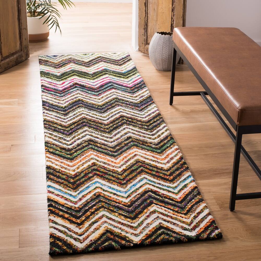SAFAVIEH Handmade Nantucket Ynes Contemporary Cotton Rug