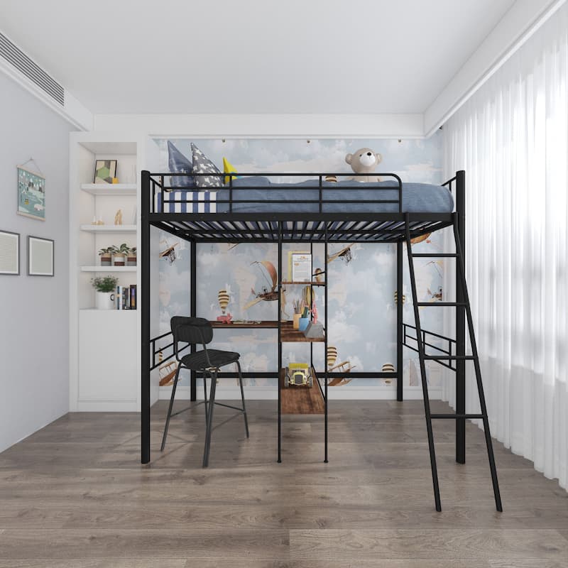 Twin Size Metal Loft Bed Twin Size Metal Loft Bed