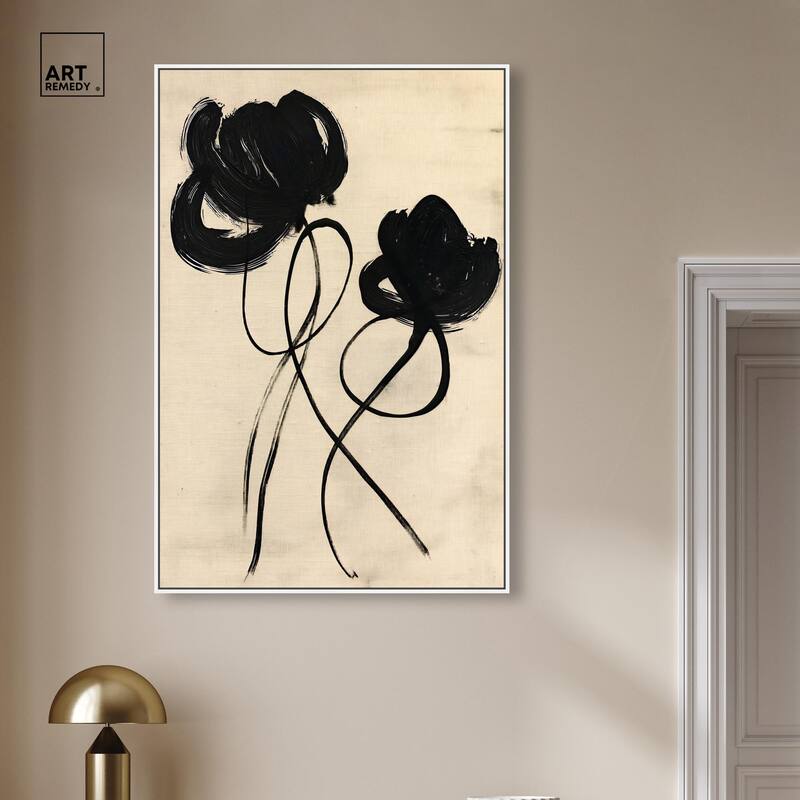 Florals in the Minimal II Canvas by Art Remedy