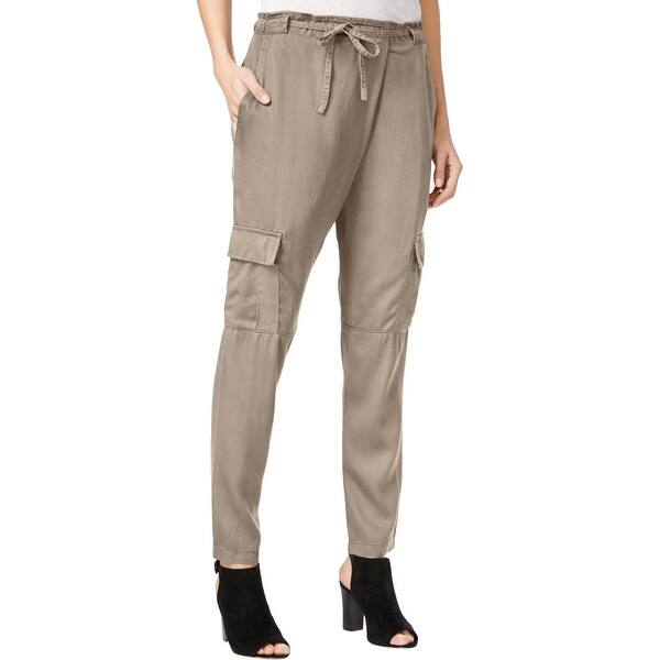 Shop William Rast Womens Cargo Pants Drapey Comfort Waist Free