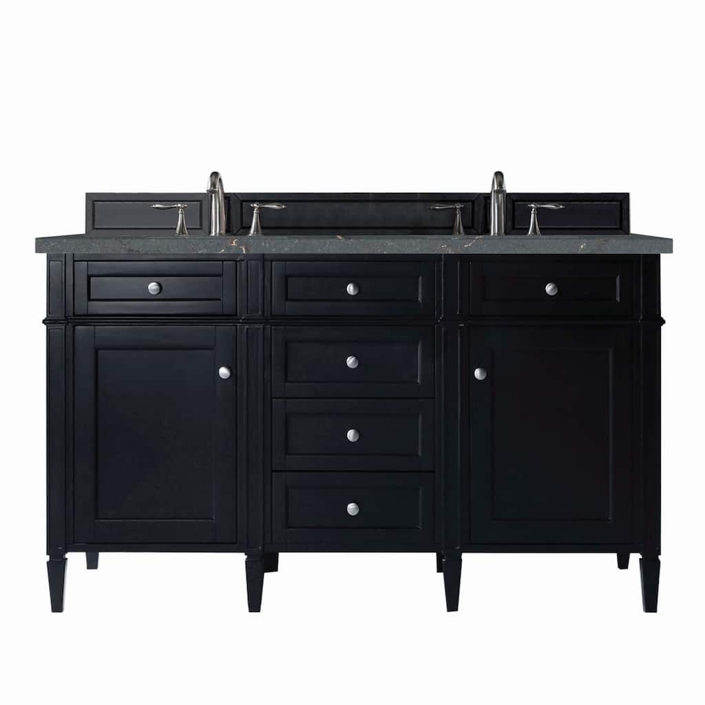 James Martin Vanities 650-V60D-3PBL Brittany 60" Double Basin Poplar