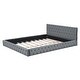 preview thumbnail 8 of 22, Queen Velvet Bed with Durable Frame and Easy Assembly