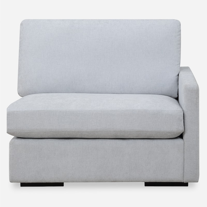 Uttermost Refuge Cloud Blue Right Arm Facing Sofa - 30"Hx 43.25"Wx 37.5 "D