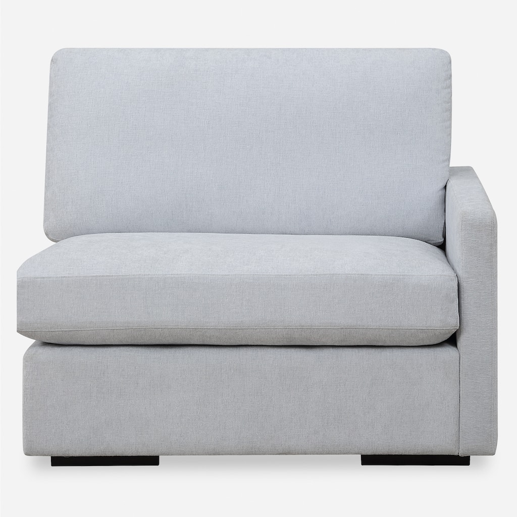 Uttermost Refuge Cloud Blue Right Arm Facing Sofa - 30"Hx 43.25"Wx 37.5 "D