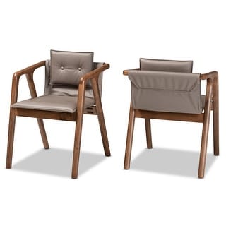 Marcena Mid-Century Modern 2-Piece Dining Chair Set