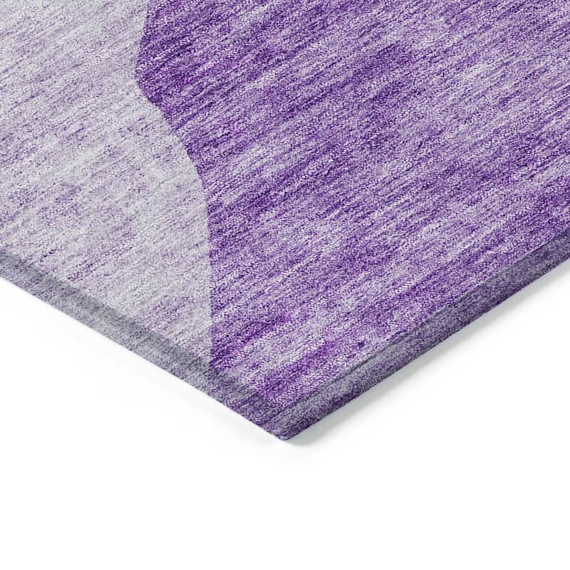 HomeRoots Abstract Transitional Rectangle Outdoor Rug