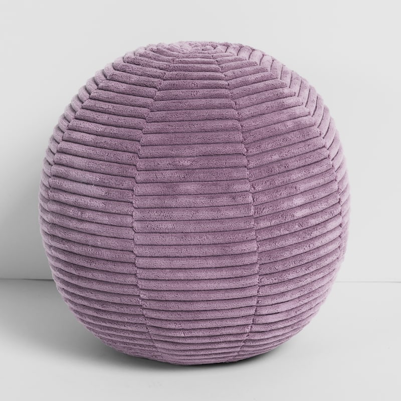 Sorra Home Indoor Soft Chunky Corduroy Ball Pillow