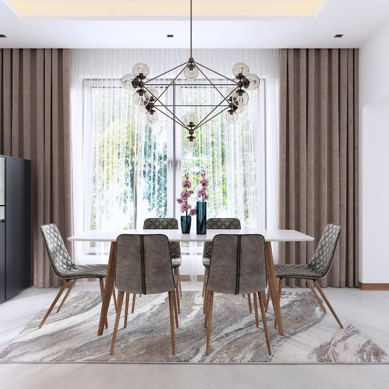 Luxe Weavers Marble Abstract Art Deco Area Rug, Indoor Carpet