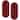 Beaded Red Round Charger Plate 13" Set of 12 - 13" Dia x 0.5" H