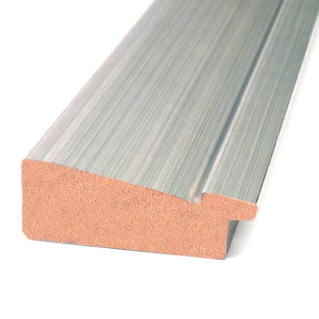Framed Grey Cork Board, Romano Silver