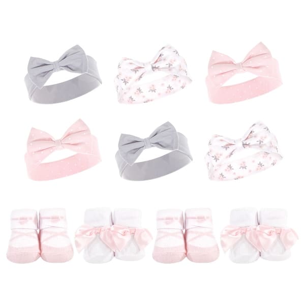 slide 1 of 1, Hudson Baby Infant Girl 10Pc Headband and Socks Set, Ballet, 0-9 Months - Ballet Ballet - 0-9 Months