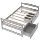 preview thumbnail 35 of 53, Twin Size Platform Bed with Two Drawers, Space-Saving Storage