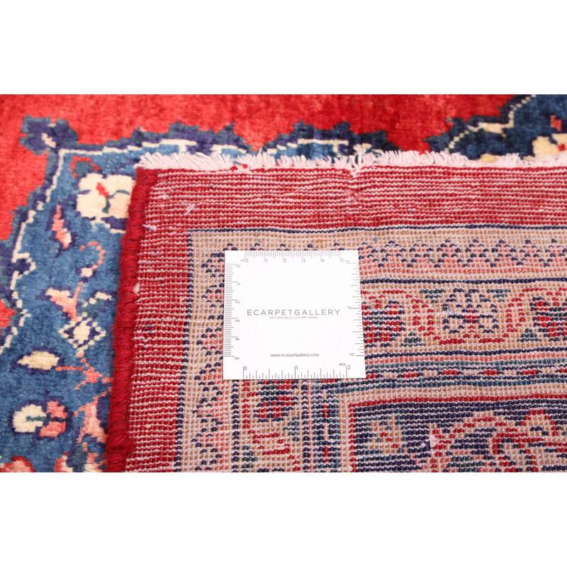 ECARPETGALLERY Hand-knotted Kayseri Red Wool Rug - 7'8 x 10'11
