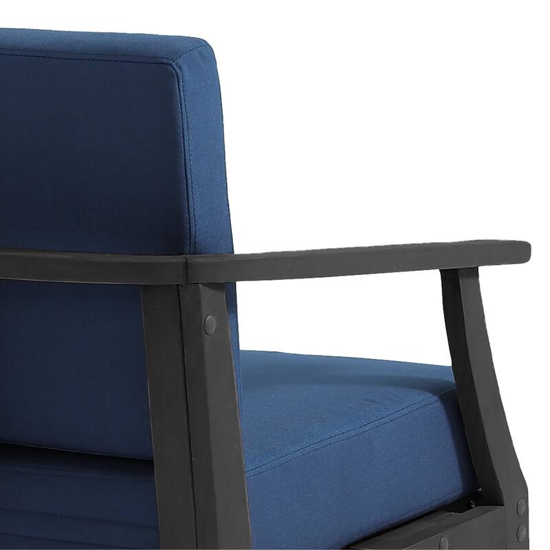 Patio Teak Wood Outdoor Loveseat Sofa with Cushions