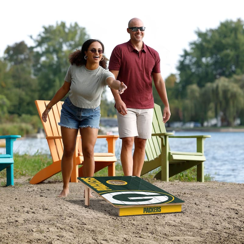 Green Bay Packers NFL Tailgate Cornhole Board Set